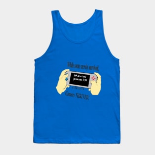 Gamers Thrive Extra Potions #2 Black Letters Tank Top